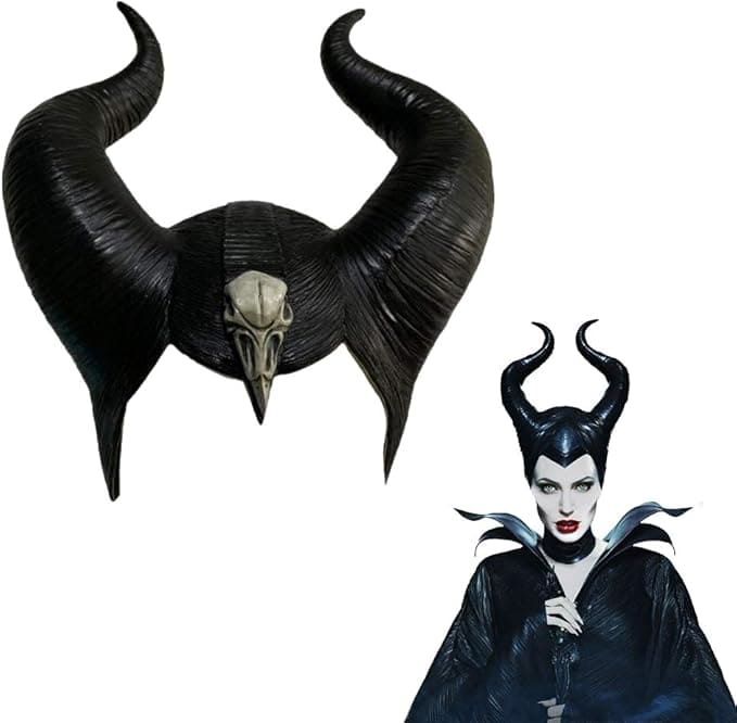 Maleficent Halloween maski fyrir stráka (börn) eða fullorðna