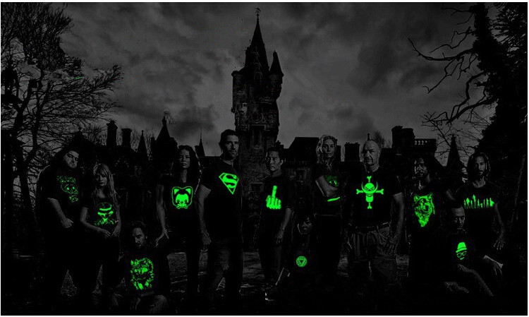 Glow in the dark stuttermabolir